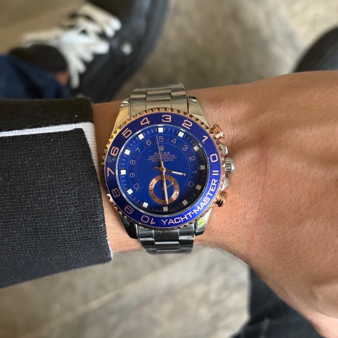 Rlx Perpetual Plateado Tablero Azul