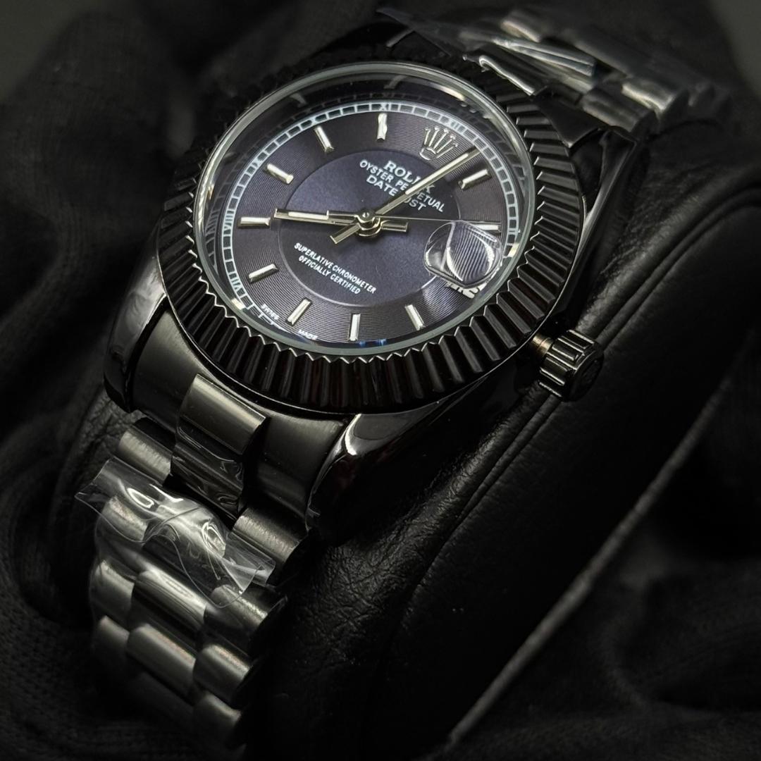 Rlx Datejust 2 Mujer Negro Tablero Azul