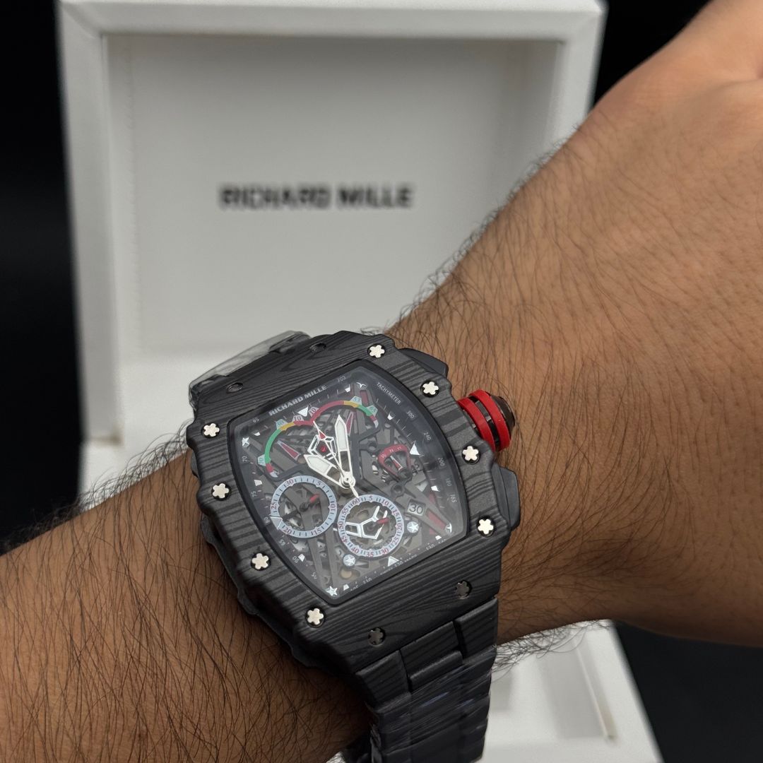 RICHARD MILLE NEW FUNCIONAL NEGRO