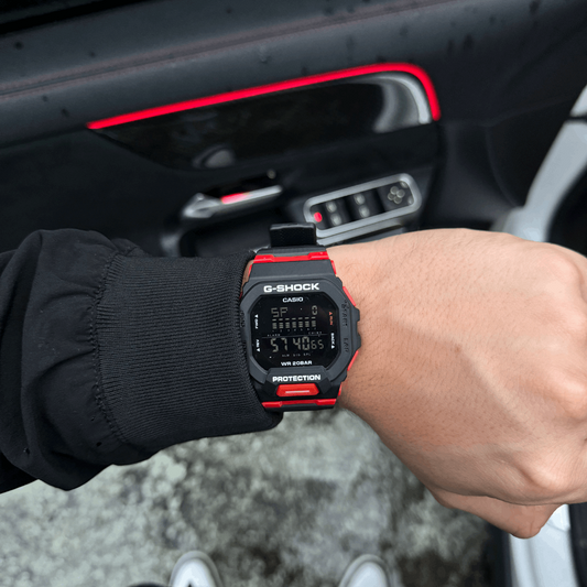 G-SHOCK GBD-200 NEGRO-ROJO