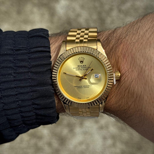 Rlx Datejust premium dorado tablero dorado