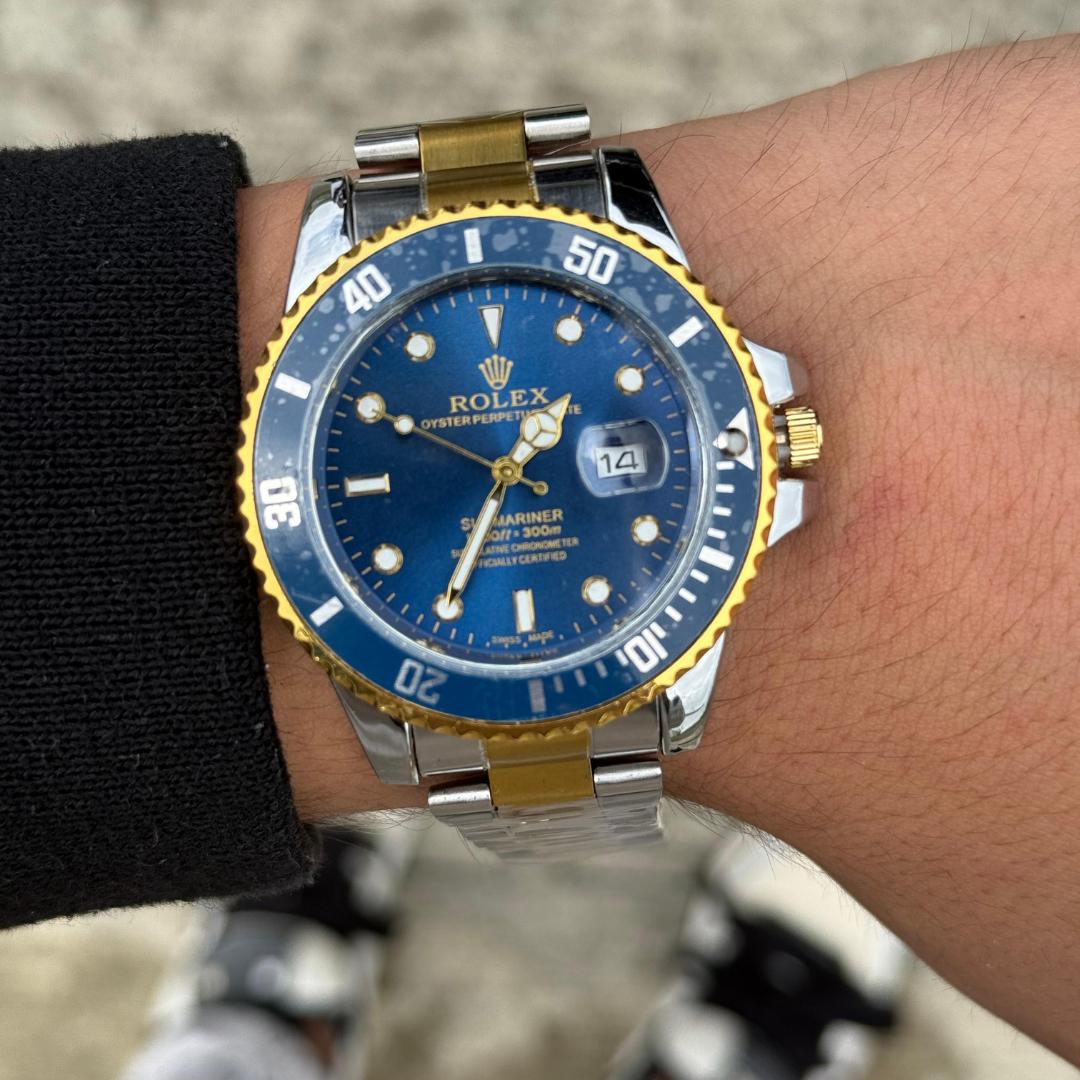 Rlx Submariner new bicolor tablero azul-azul