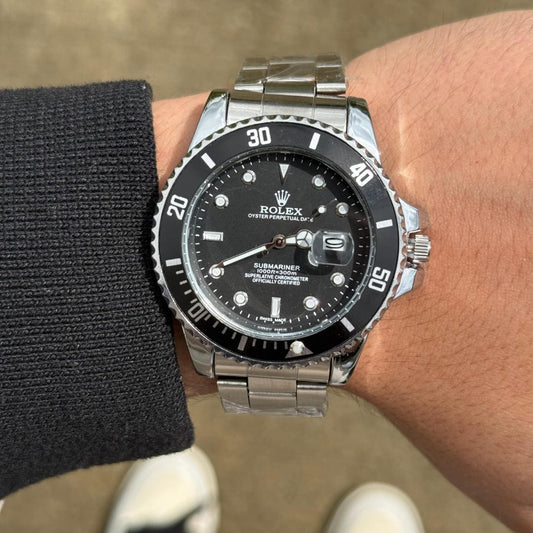 Rlx Submariner new plateado tablero negro