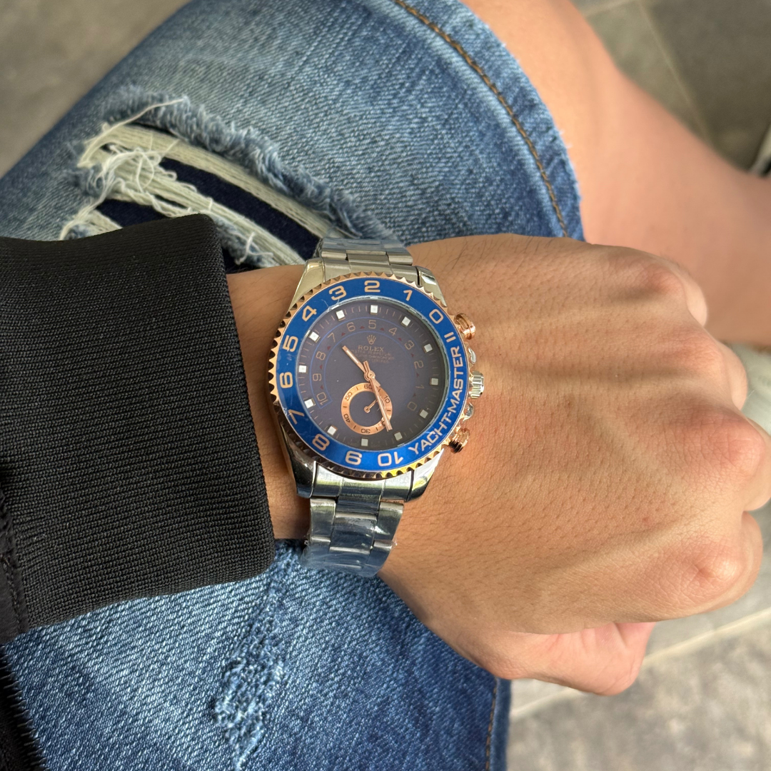 Rlx Perpetual Plateado Tablero Azul