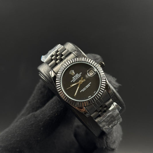 Rlx Datejust Mujer Negro Tablero Negro