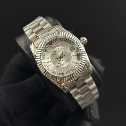 Rlx Datejust 2 Mujer Plateado Tablero Plateado